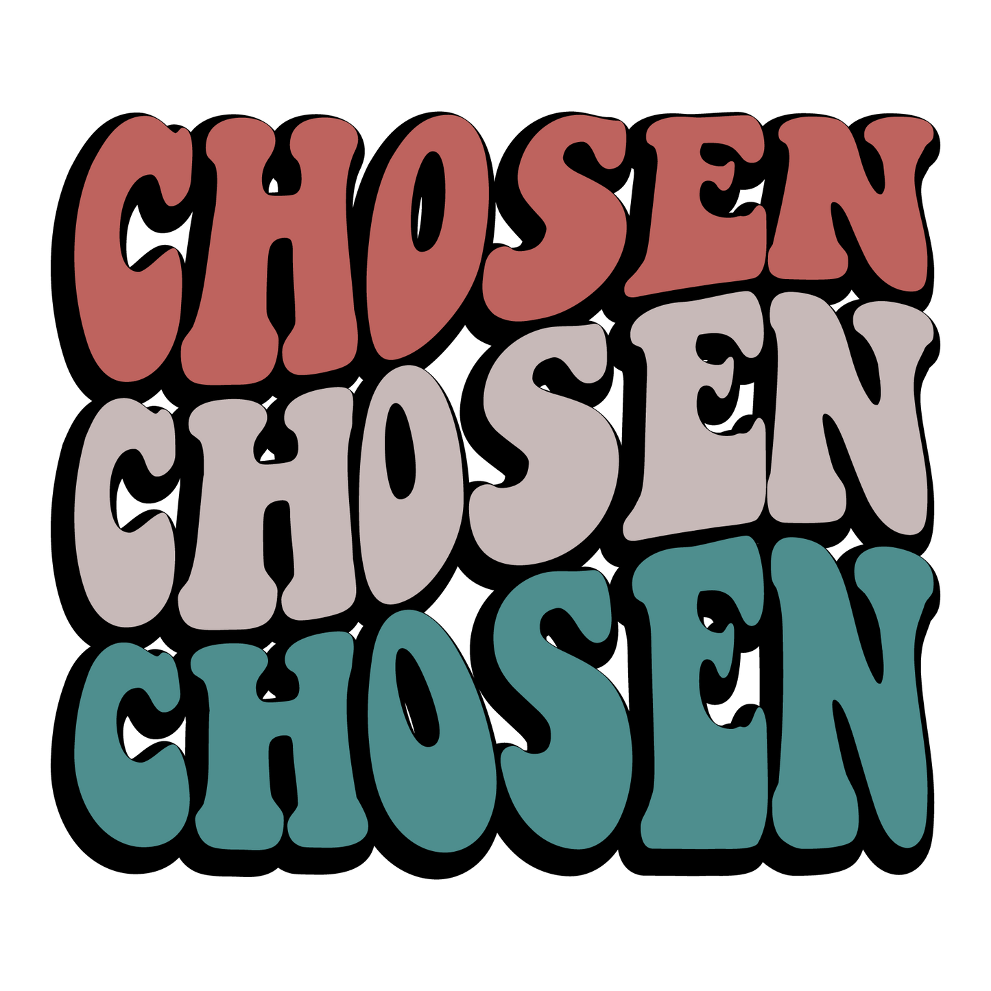 Retro Christian Big Words Themed Pack (18 Prints)