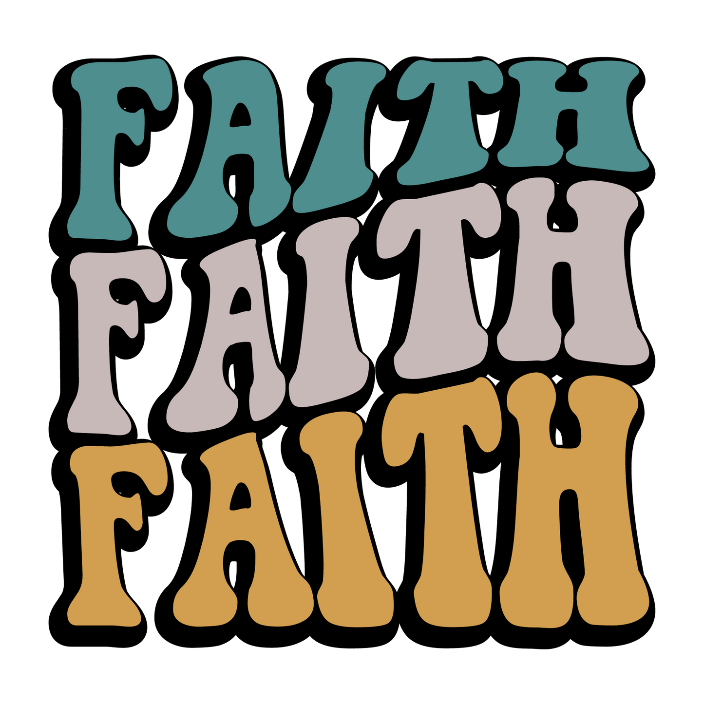 Retro Christian Big Words Themed Pack (18 Prints)