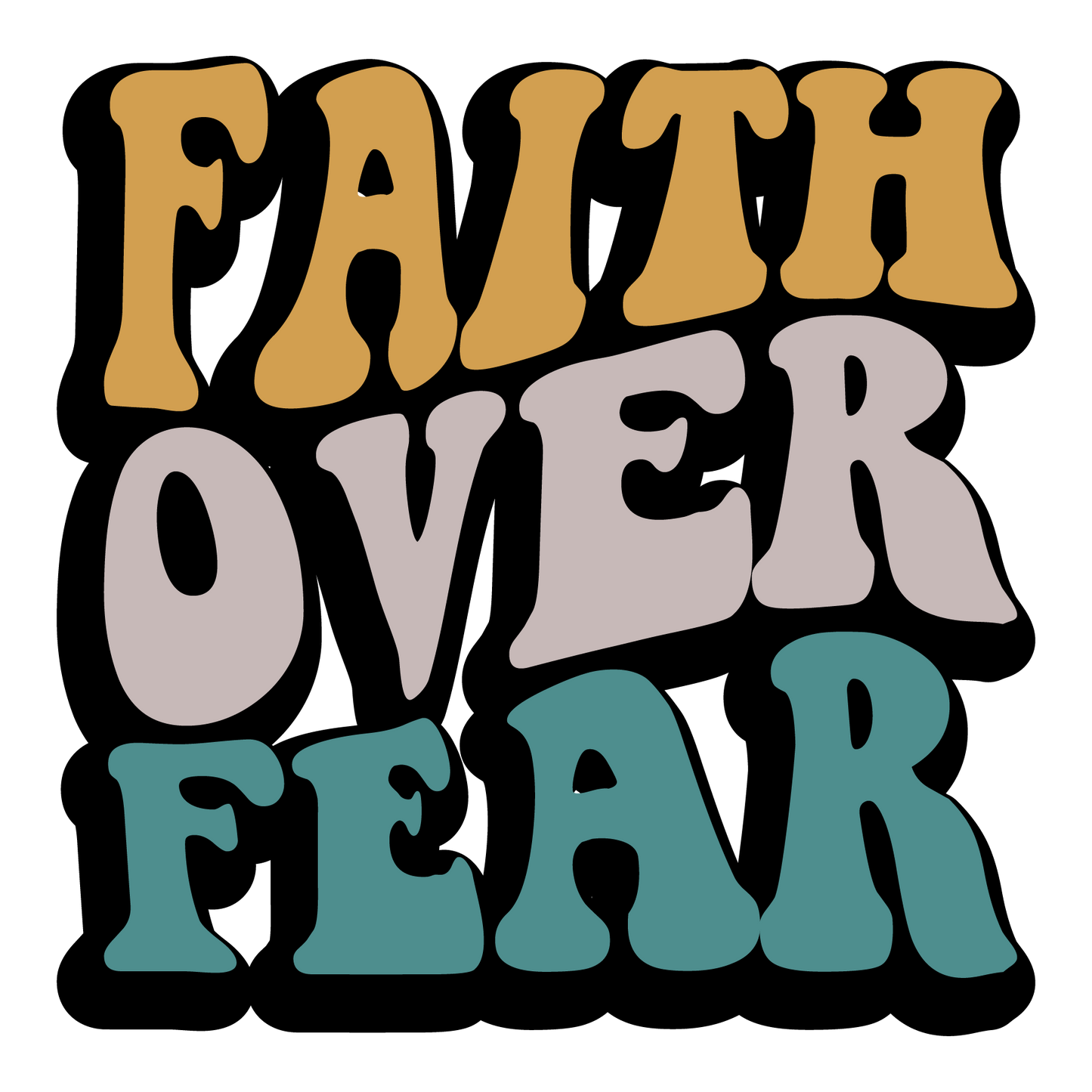 Retro Christian Big Words Themed Pack (18 Prints)