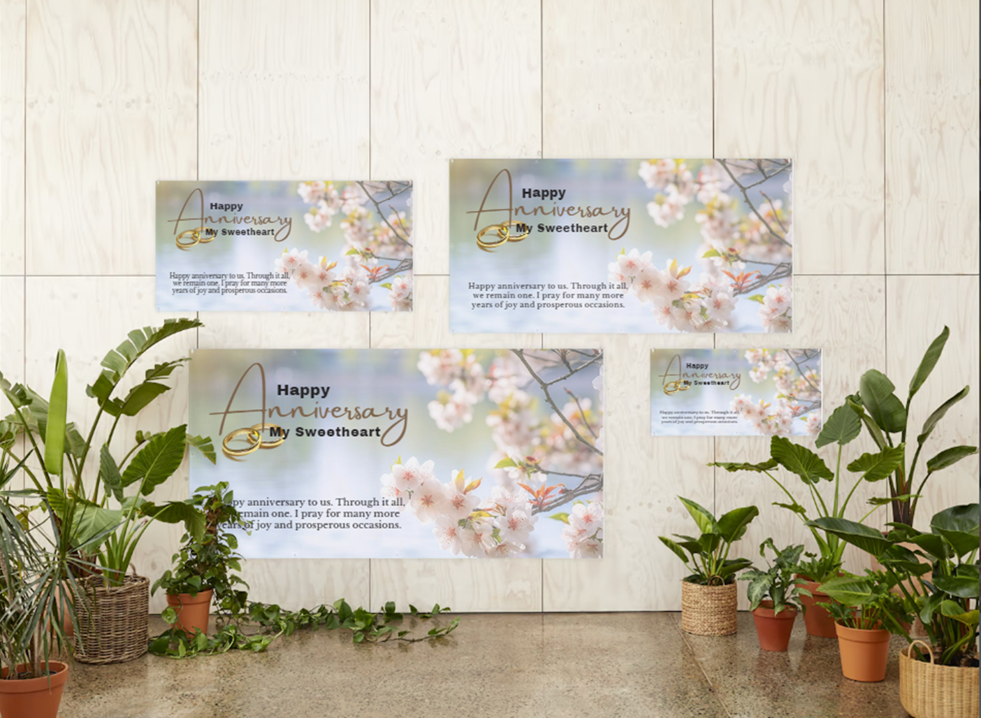 Stock Wedding Anniversary Banners Style #1