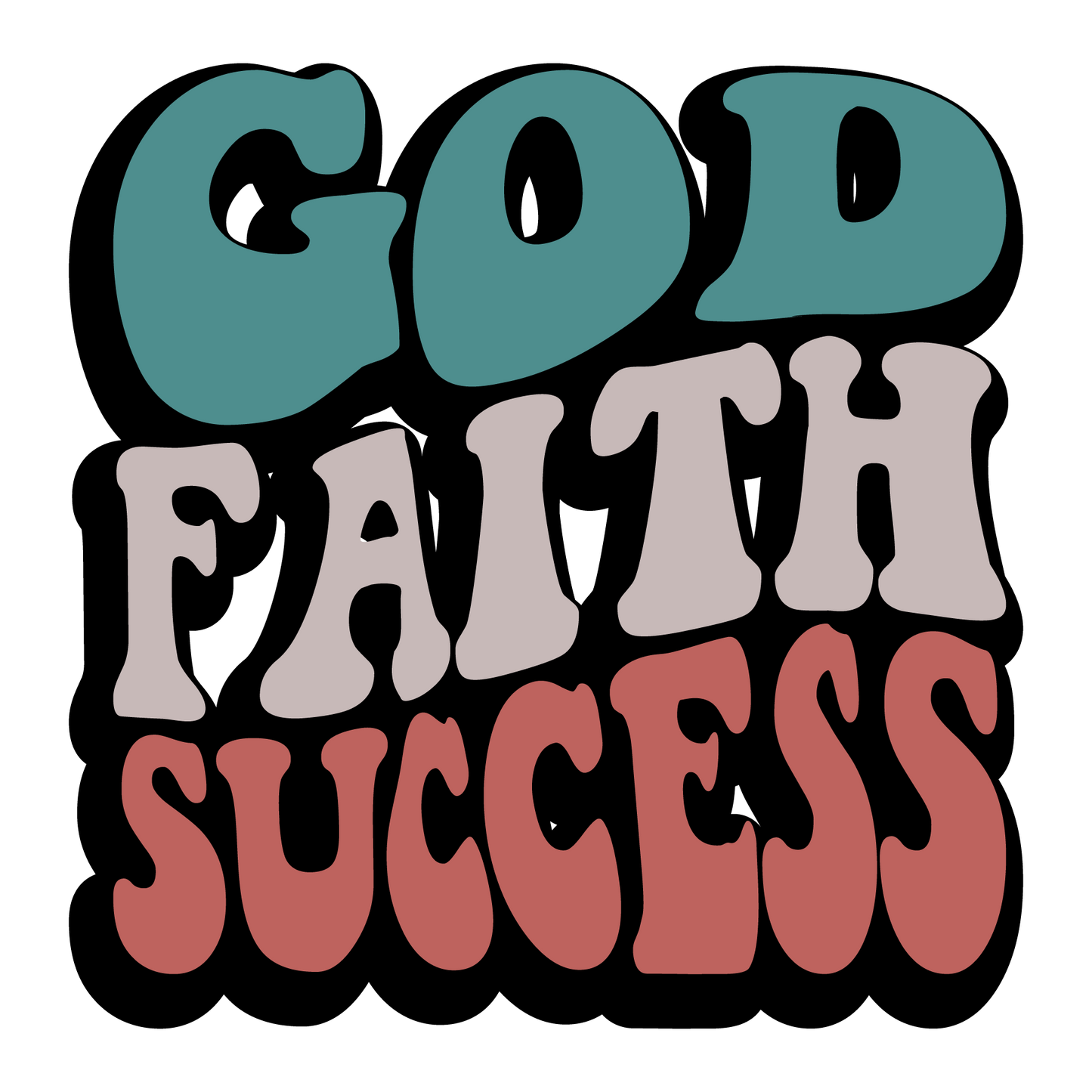 Retro Christian Big Words Themed Pack (18 Prints)
