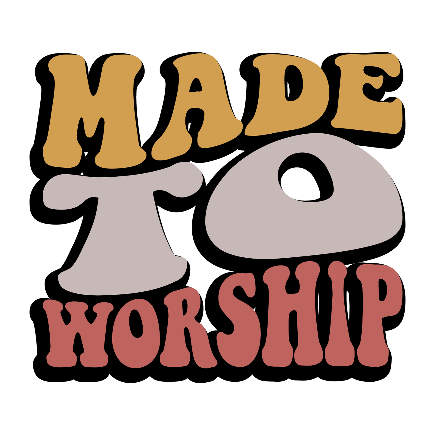 Retro Christian Big Words Themed Pack (18 Prints)
