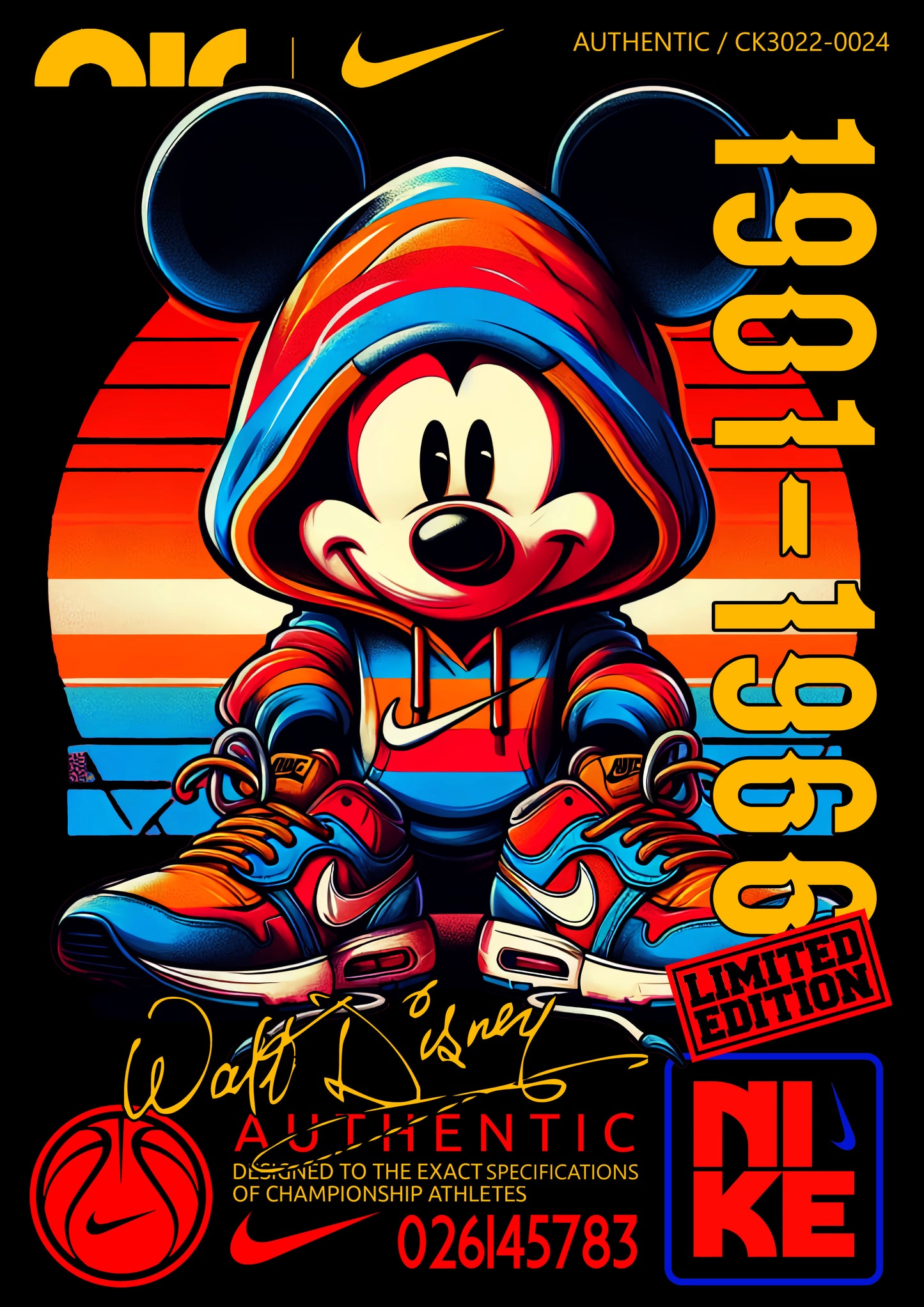 Mickey Streetwear Themed Pack - For Darks (10 Prints)