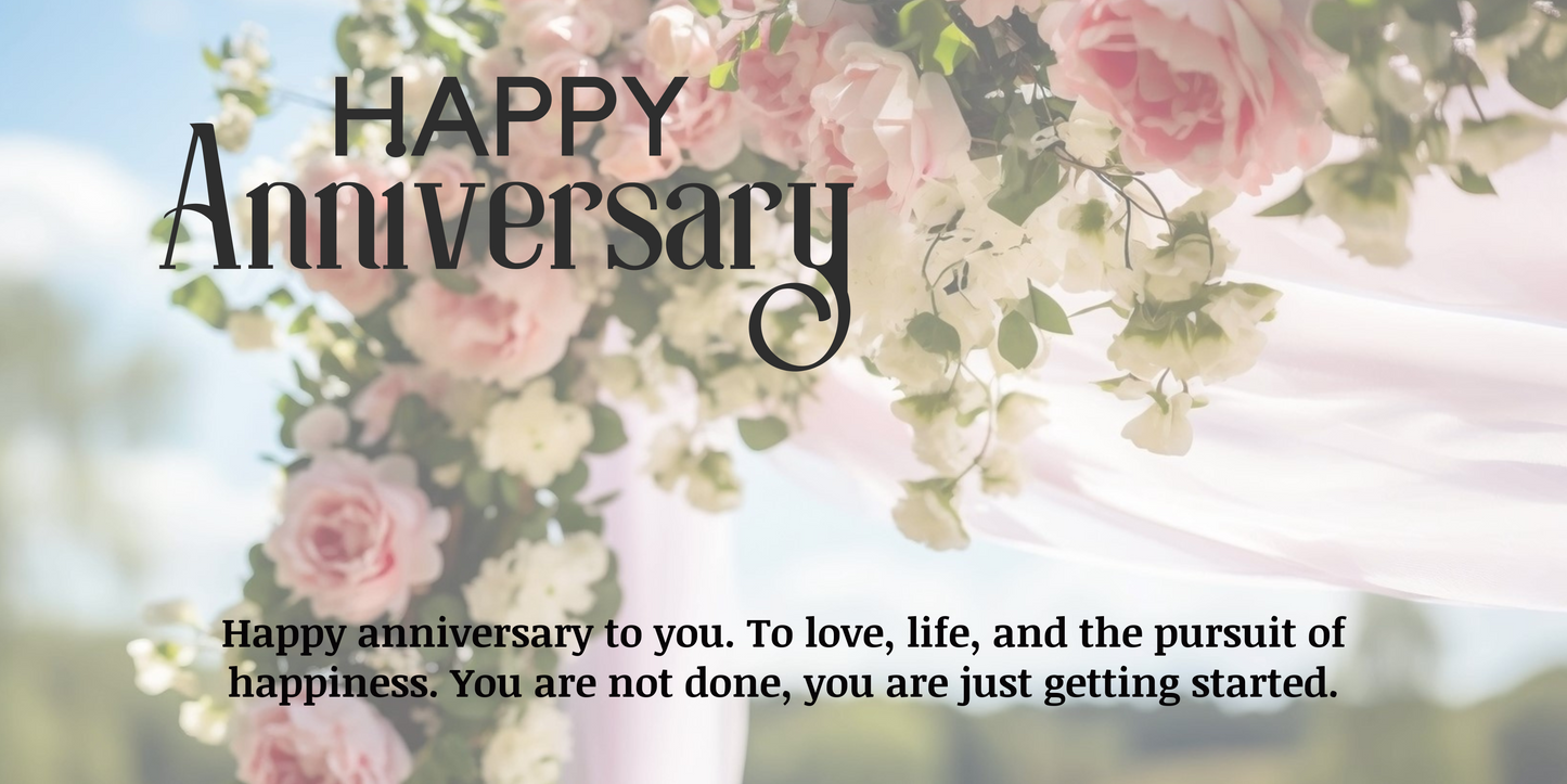 Stock Wedding Anniversary Banners Style #1