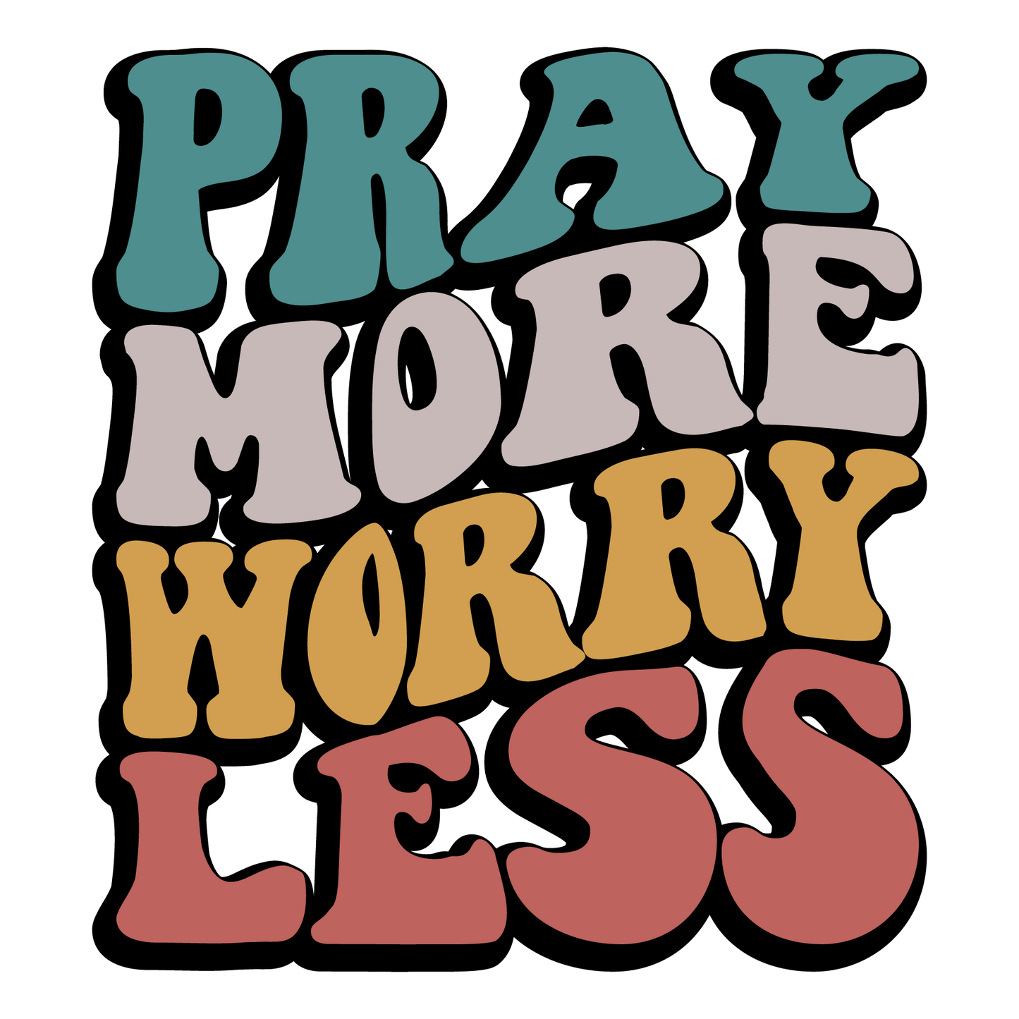 Retro Christian Big Words Themed Pack (18 Prints)