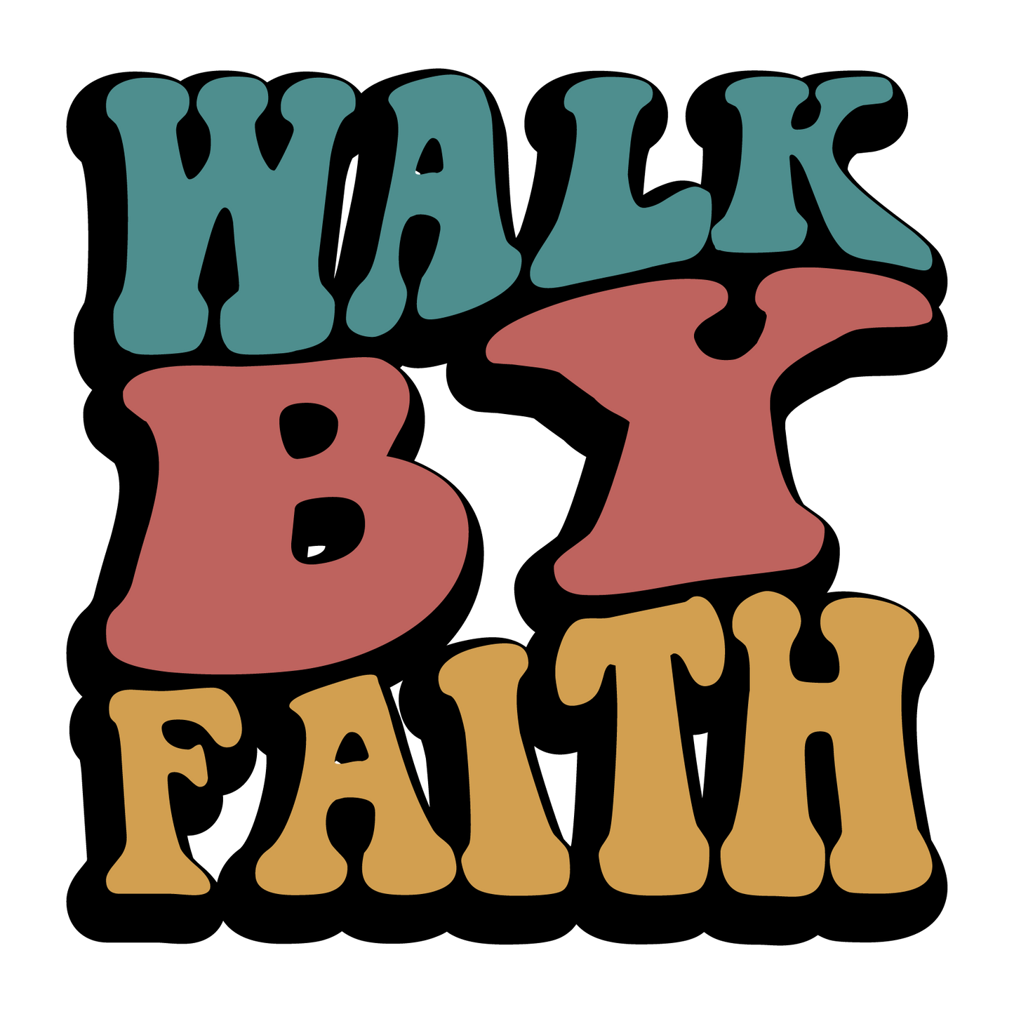 Retro Christian Big Words Themed Pack (18 Prints)