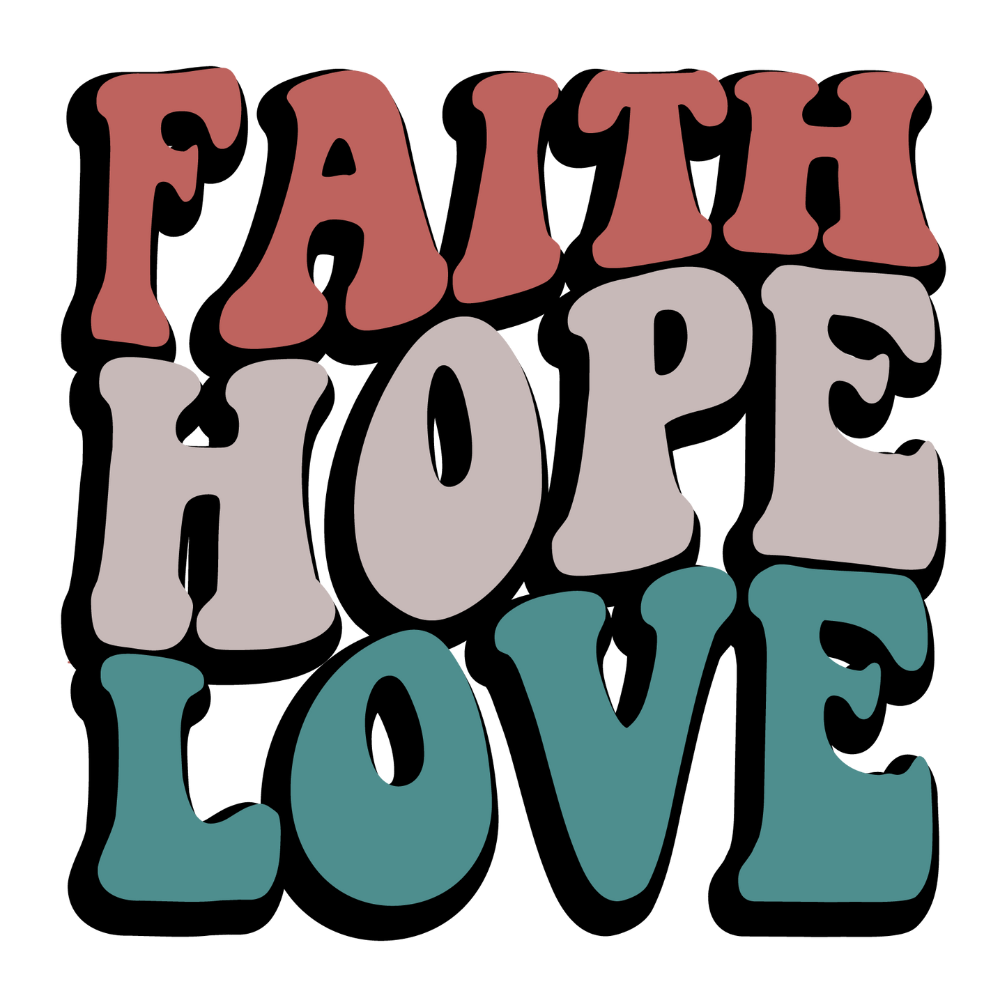Retro Christian Big Words Themed Pack (18 Prints)